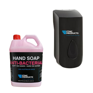 ANTI-BACTERIAL HAND SOAP 5L & 1L BULK REFILL DISPENSER (BLACK)